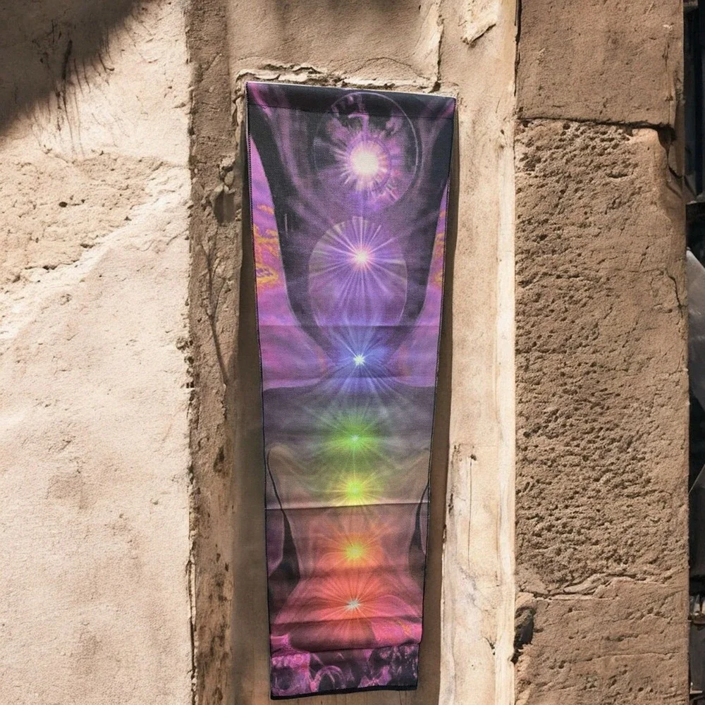 Radiant‎ Chakra Silhouette Tapestry